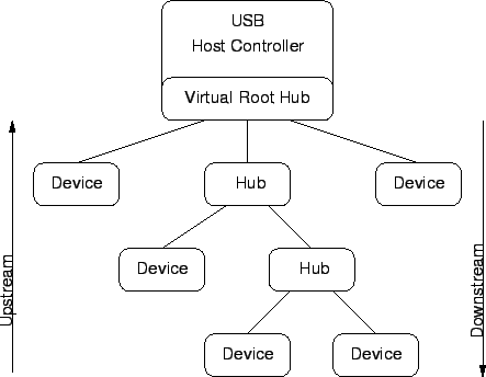 figure1 USB系统拓扑图